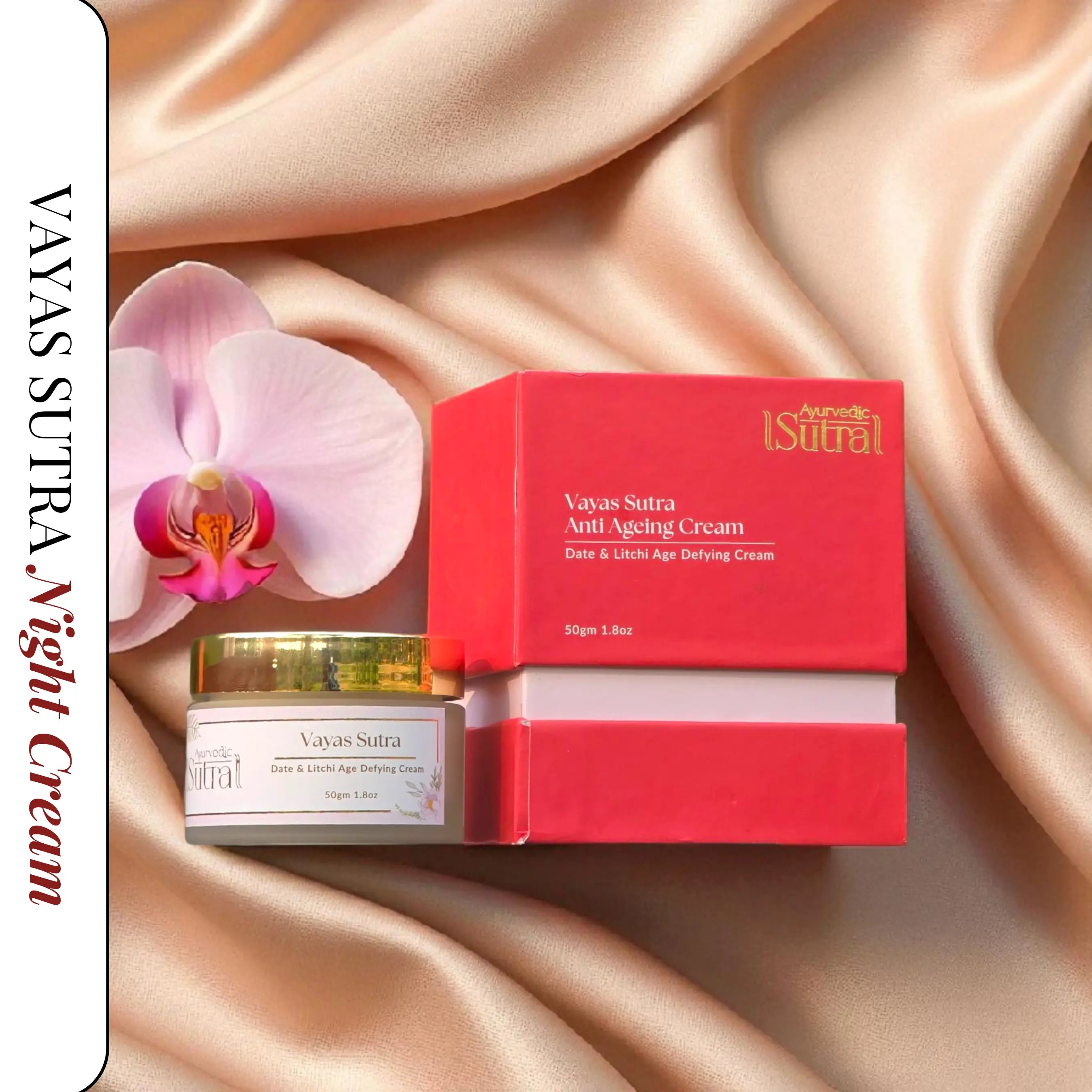Ayurvedic Sutra night cream for anti-aging & glowing skin
