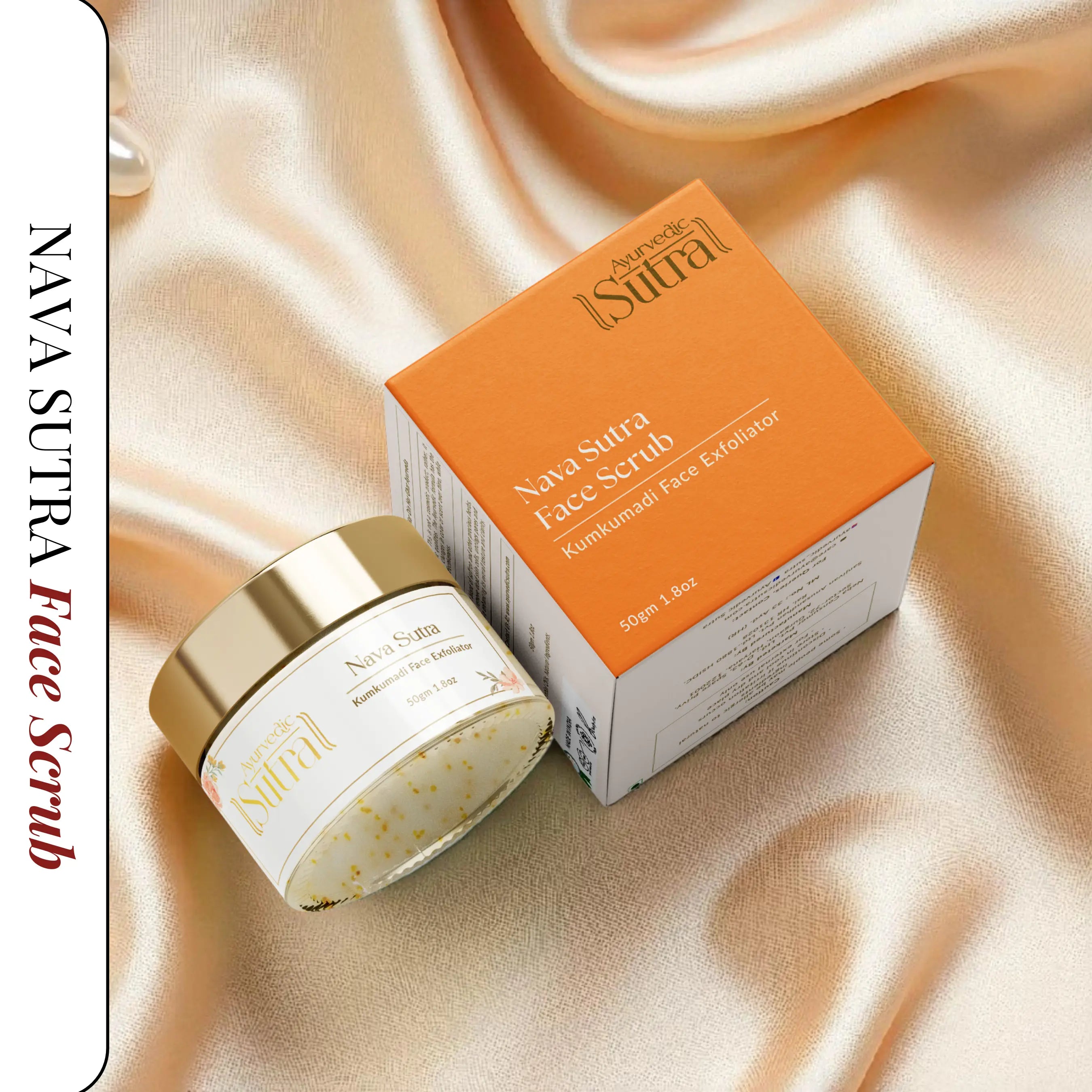 Ayurvedic Sutra natural face scrub for radiant, fresh skin