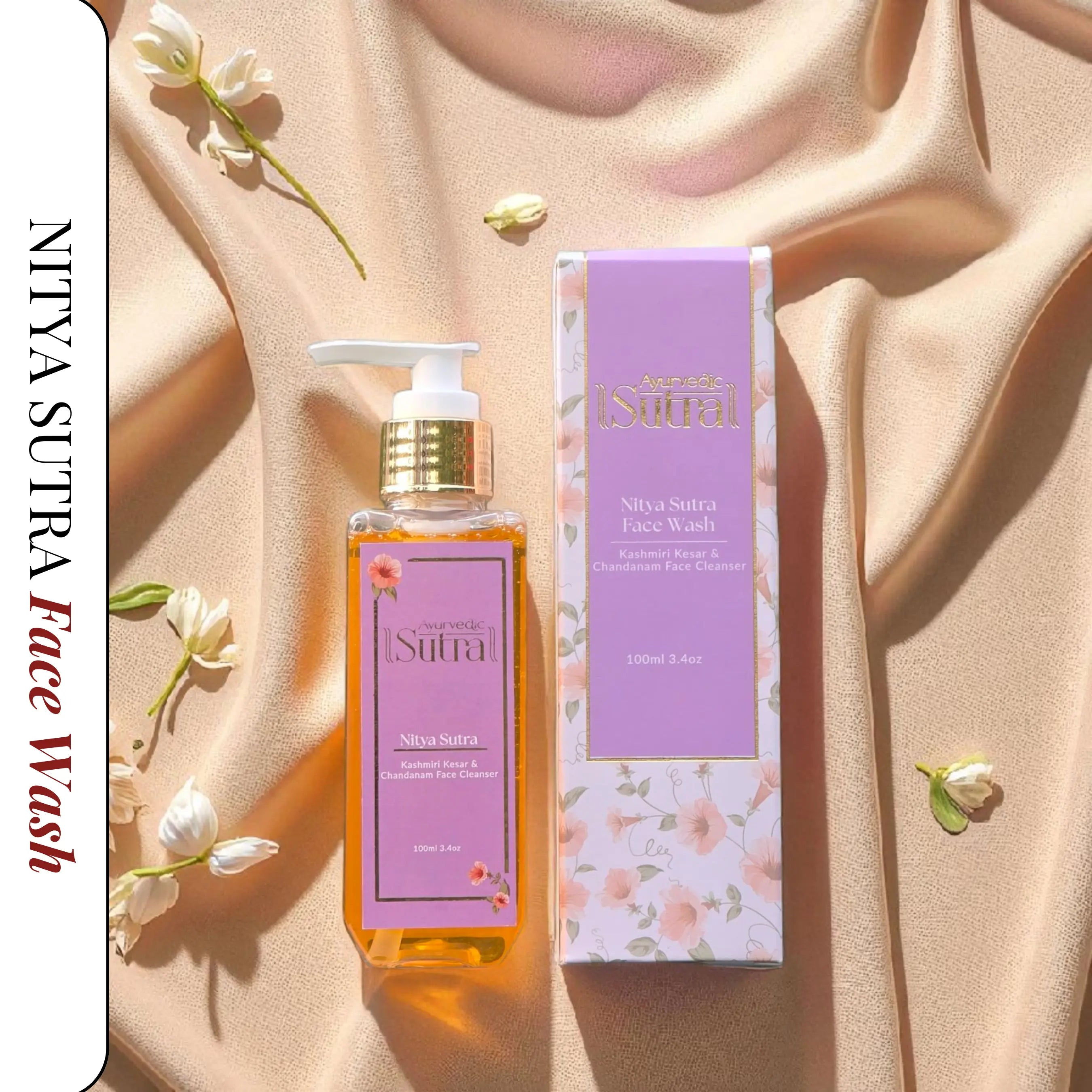 Ayurvedic Sutra face wash for glowing and clear skin