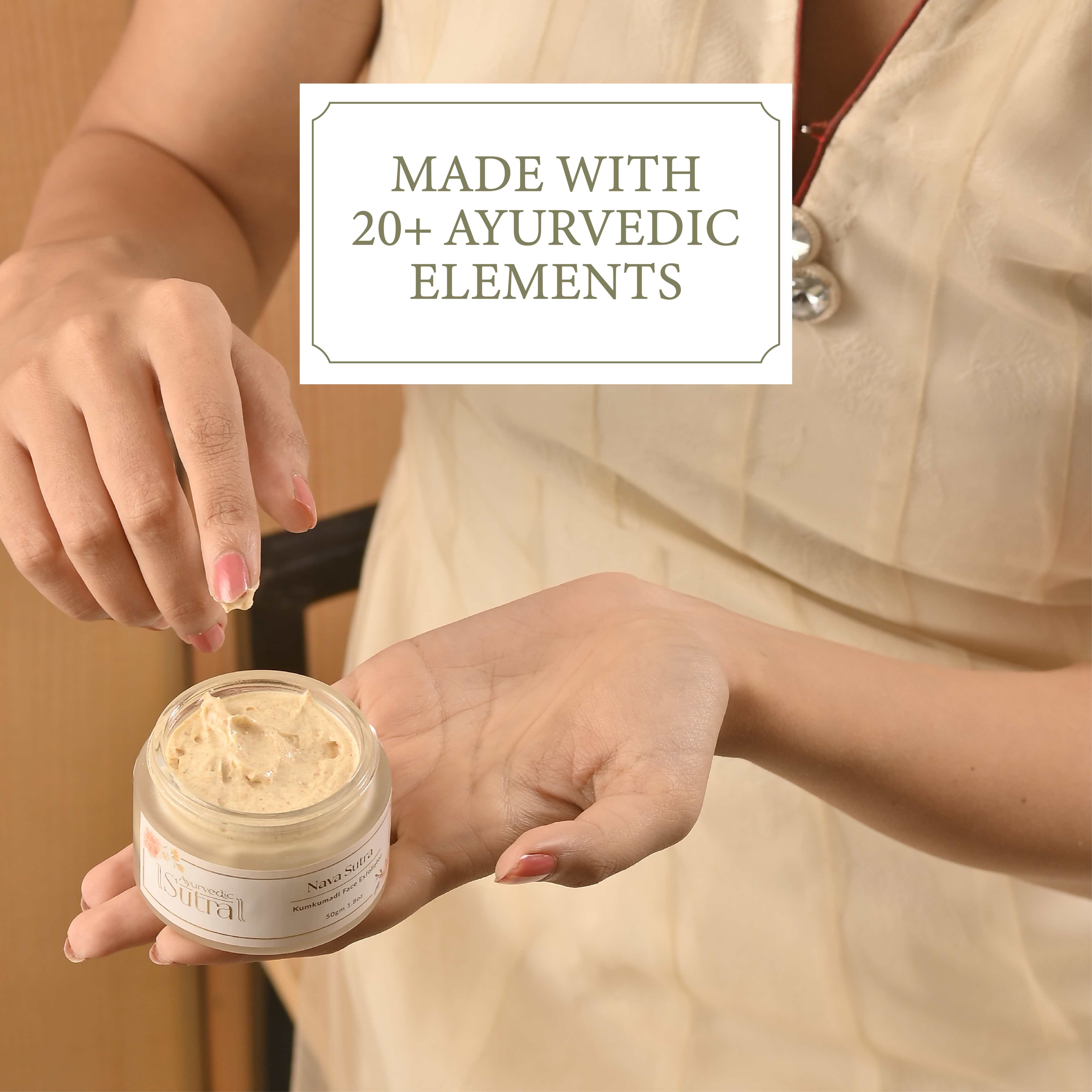 100% herbal Ayurvedic Face Scrub for Bright & Glowing Skin