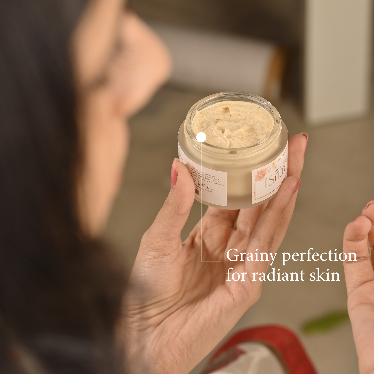 100 Natural Ayurvedic Face Scrub for Bright & Glowing Skin