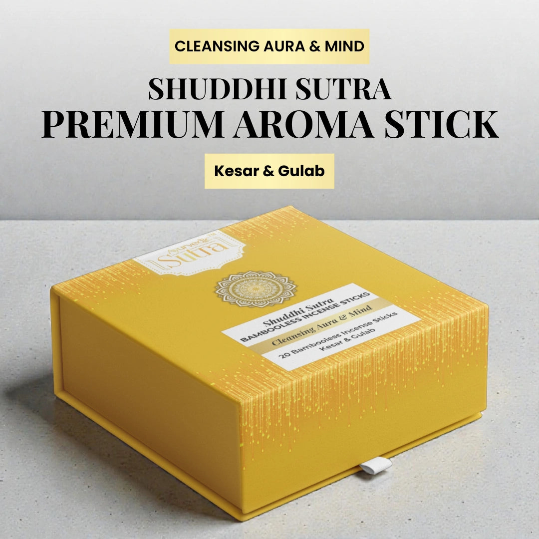 Cleansing Aura & Mind - Shuddhi Sutra Premium Aroma Sticks (Bambooless), 20 Sticks