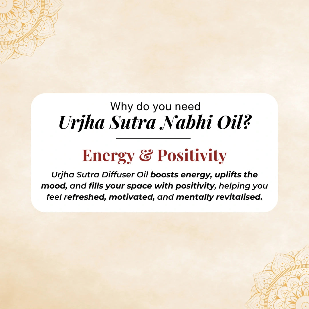 Energy, Positivity & Joyful mood – Urjha Sutra Diffuser Oil, 10 ml